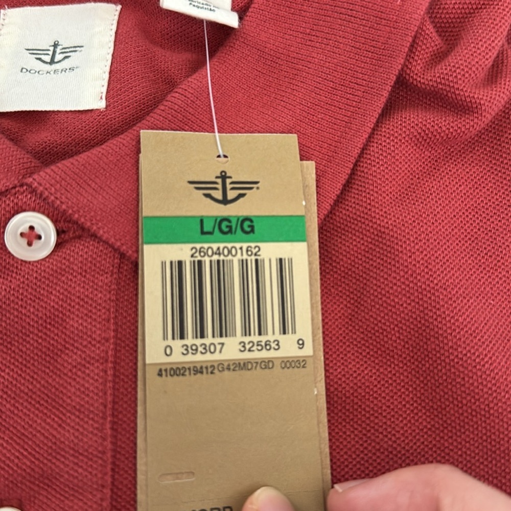 Dockers Pique Polo Size Men’s Large - Picture 2 of 2